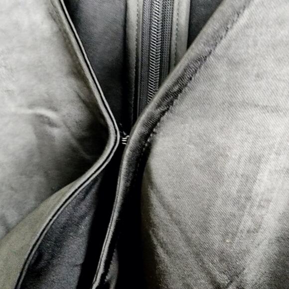 ASTR The Label Black Satin Cut Out Shoulder Mini Dress Bell Sleeve Size Medium - Picture 13 of 16